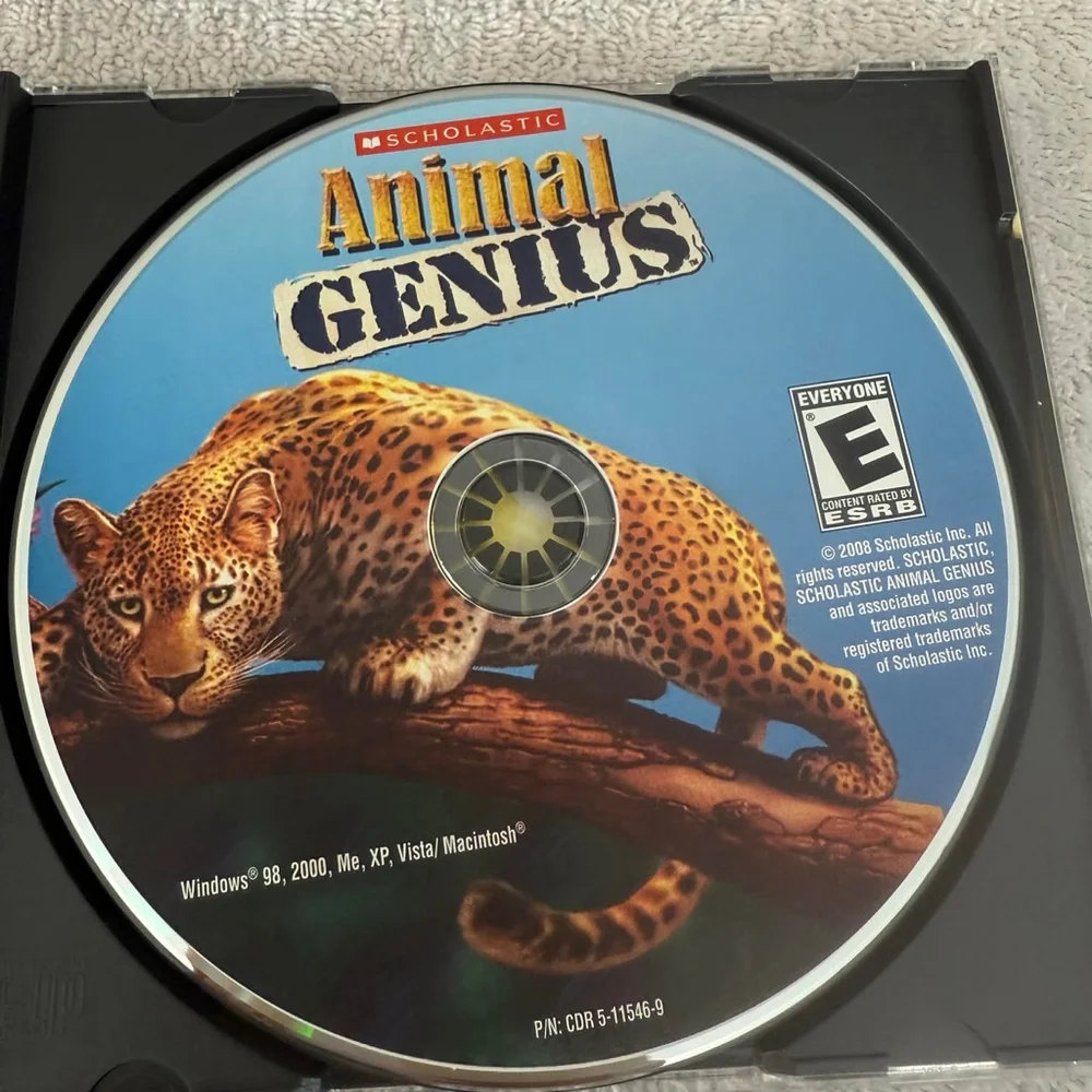 Scholastic Animal Genius PC Game One Size Blue Green